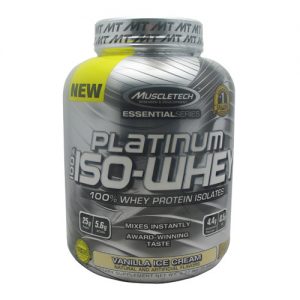 MuscleTech, Platinum 100% Iso-Whey, Sorvete de Baunilha - 48 Porções