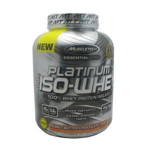 MuscleTech, Platinum® 100% Iso-Whey, Chocolate e Manteiga de Amendoim - 48 Porções