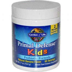 Garden of Life, Primal Defense® para Crianças - Fórmula Probiótica - 76,8g