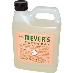 Mrs Meyers Clean Day, Sabonete Líquido para as Mãos Refil, Gerânio - 975 ml (33 fl oz)