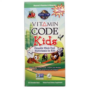 Garden of Life, Multivitamínico Infantil Vitamin Code, Frutas Vermelhas - 60 Comprimidos Mastigáveis