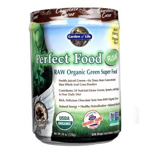 Garden of Life, Perfect Food® Super Alimento Verde, Sabor Chocolate Cacau - 570 g (20 oz)