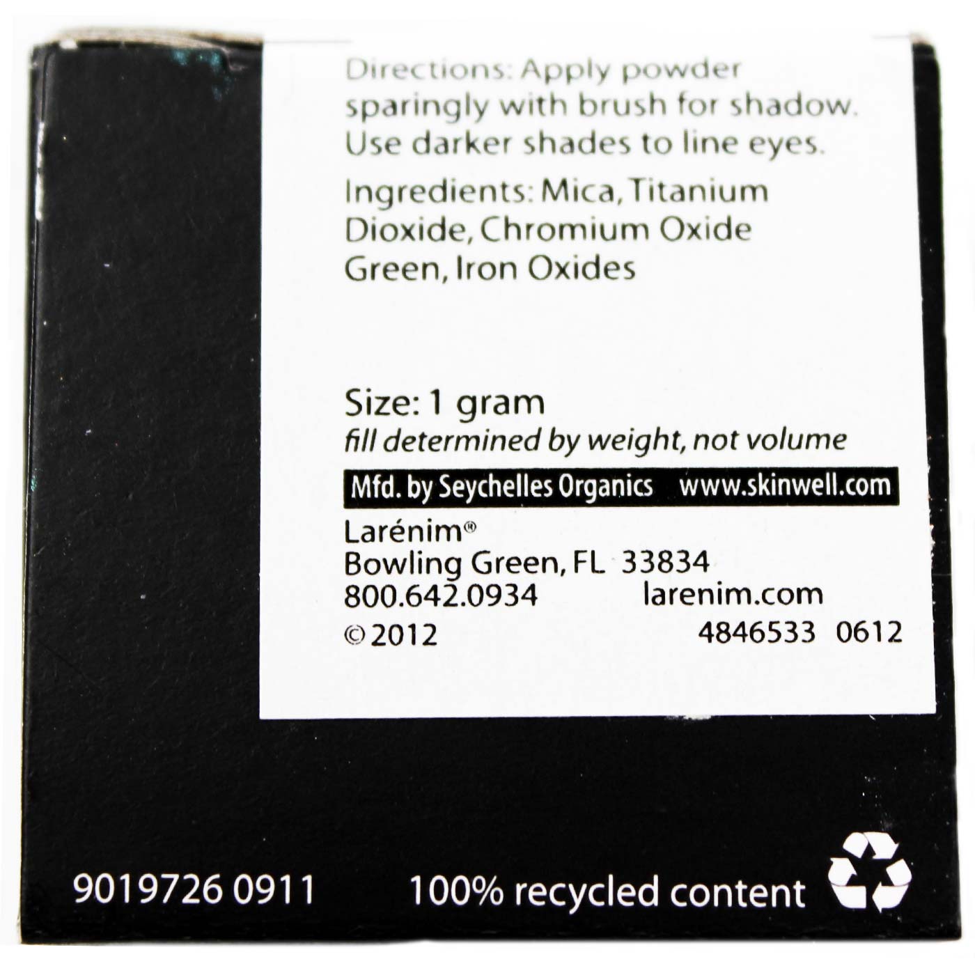Larenim Mineral Makeup Green Eye Colour Scale of Dragon 2 gramas - Imagem 2
