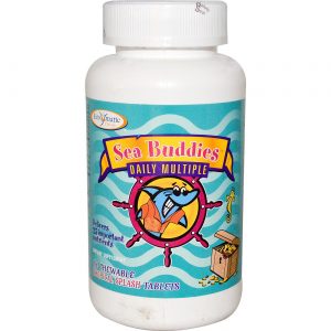 Enzymatic Therapy, Sea Buddies™ - Multivitamínico Diário para Crianças - 60 Comprimidos