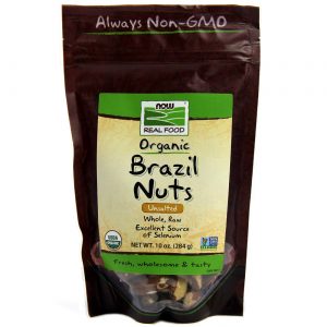 Now Foods, Castanha do Pará Orgânica Sem Sal - 284 g