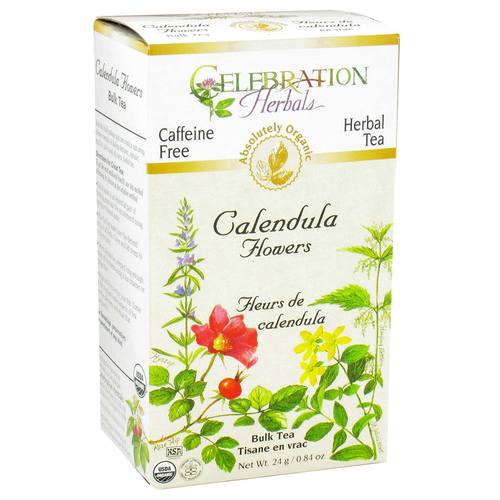 Celebration Herbals Herbal Tea, Chá de Flor de Calêndula Orgânica - 24 g