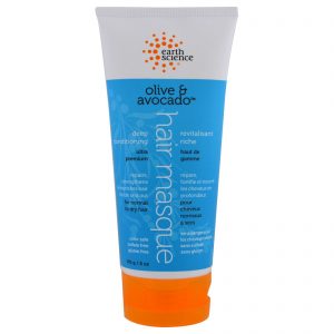 Earth Science, Condicionamento Profundo, Máscara para Cabelo, Azeitona e Abacate, 170 g (6 oz)