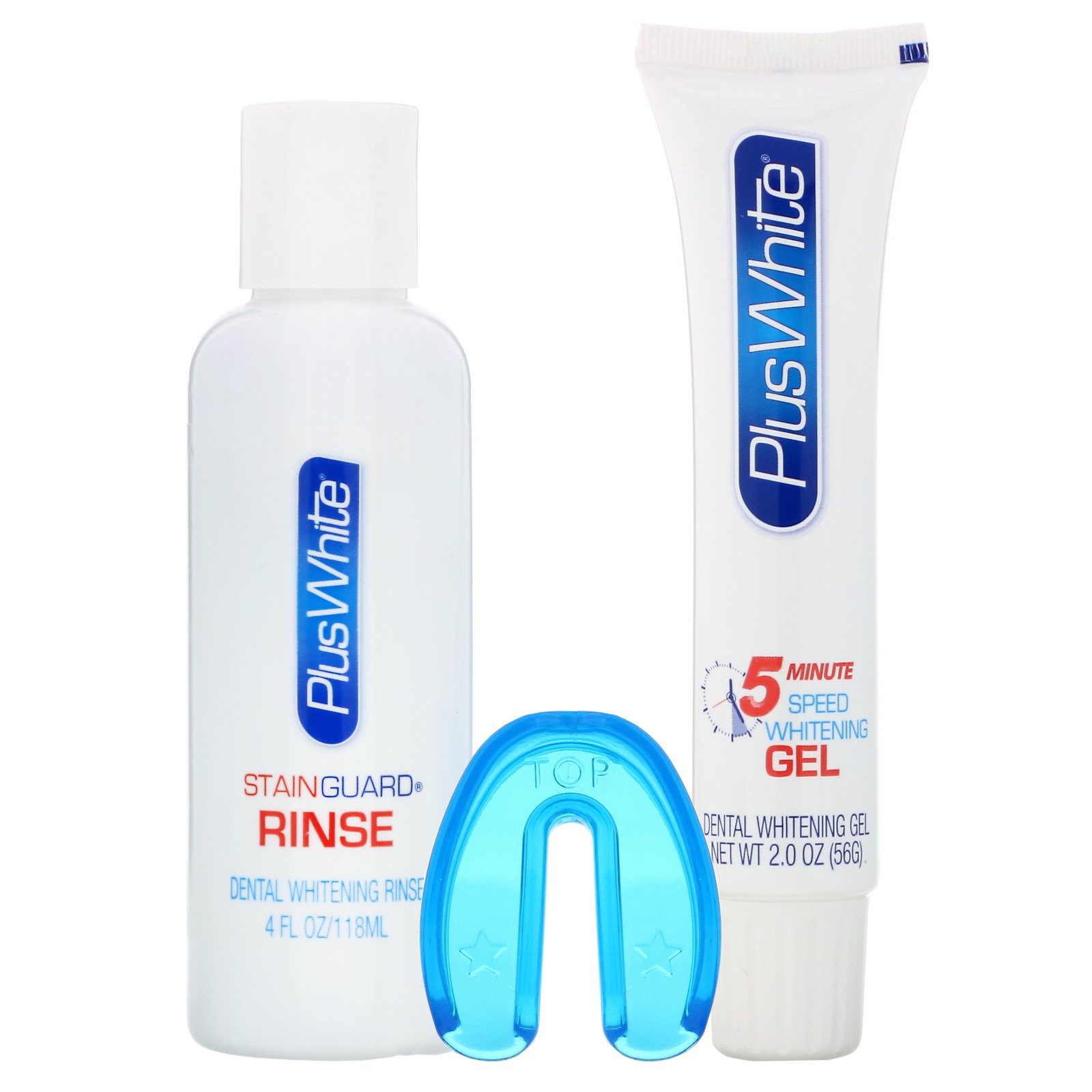 Plus White, Sistema de Clareamento Premier de 5 Minutos, Kit de Clareamento de 3 Peças