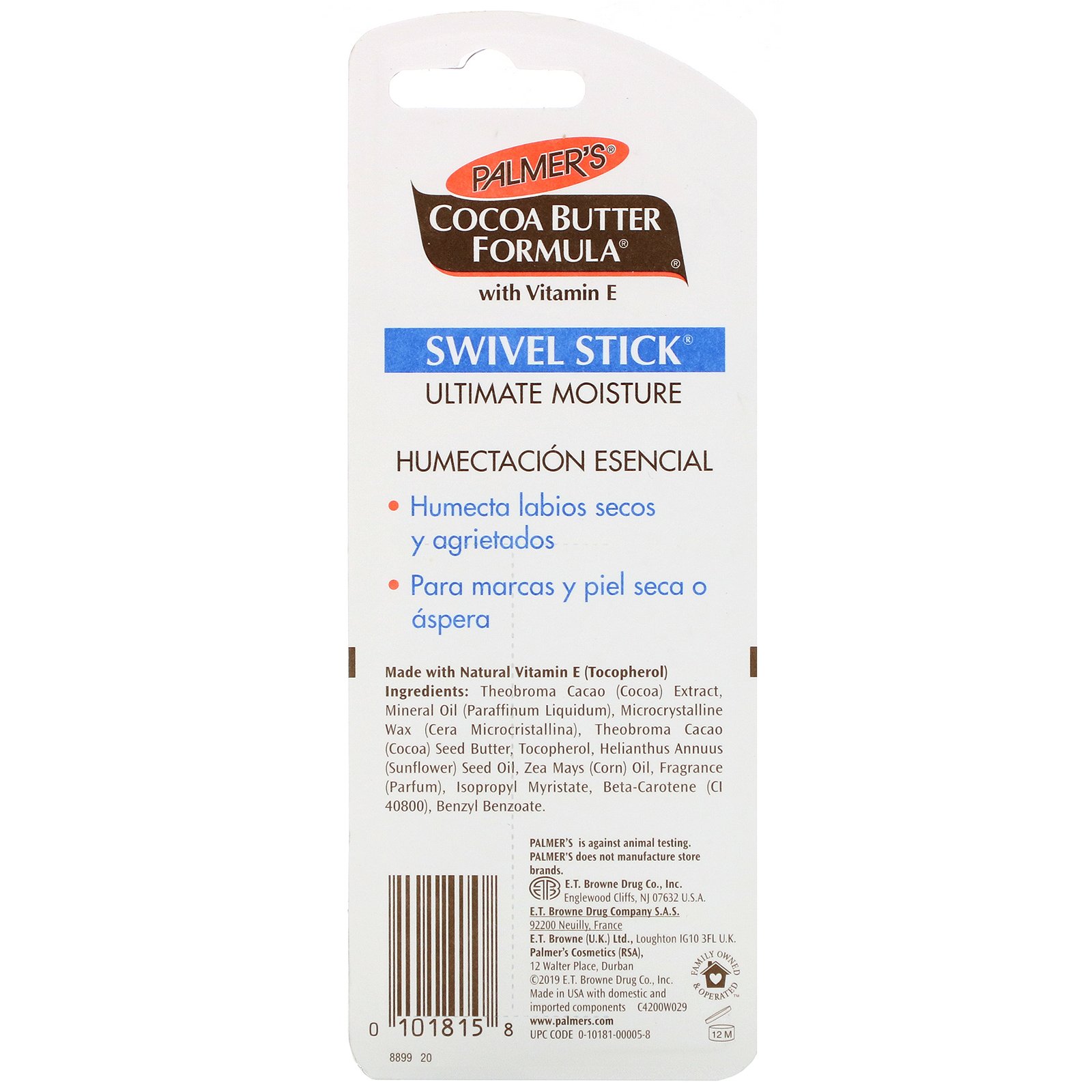 Palmer's, Fórmula de Manteiga de Cacau, Swivel Stick, 0,5 oz (14 g) - Imagem 3