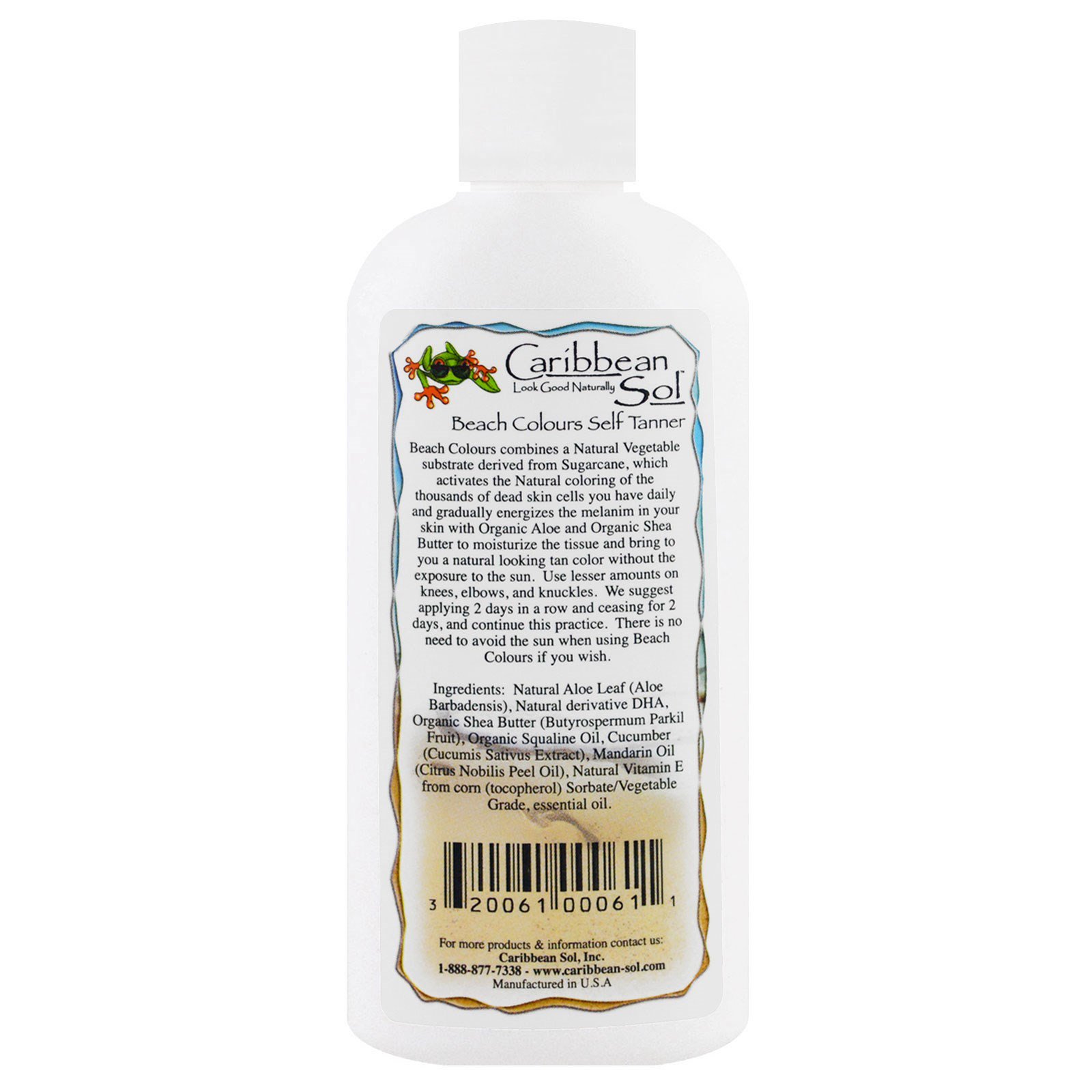 Caribbean Solutions, Beach Colors, Autobronzeador Natural, 6 oz - Imagem 2