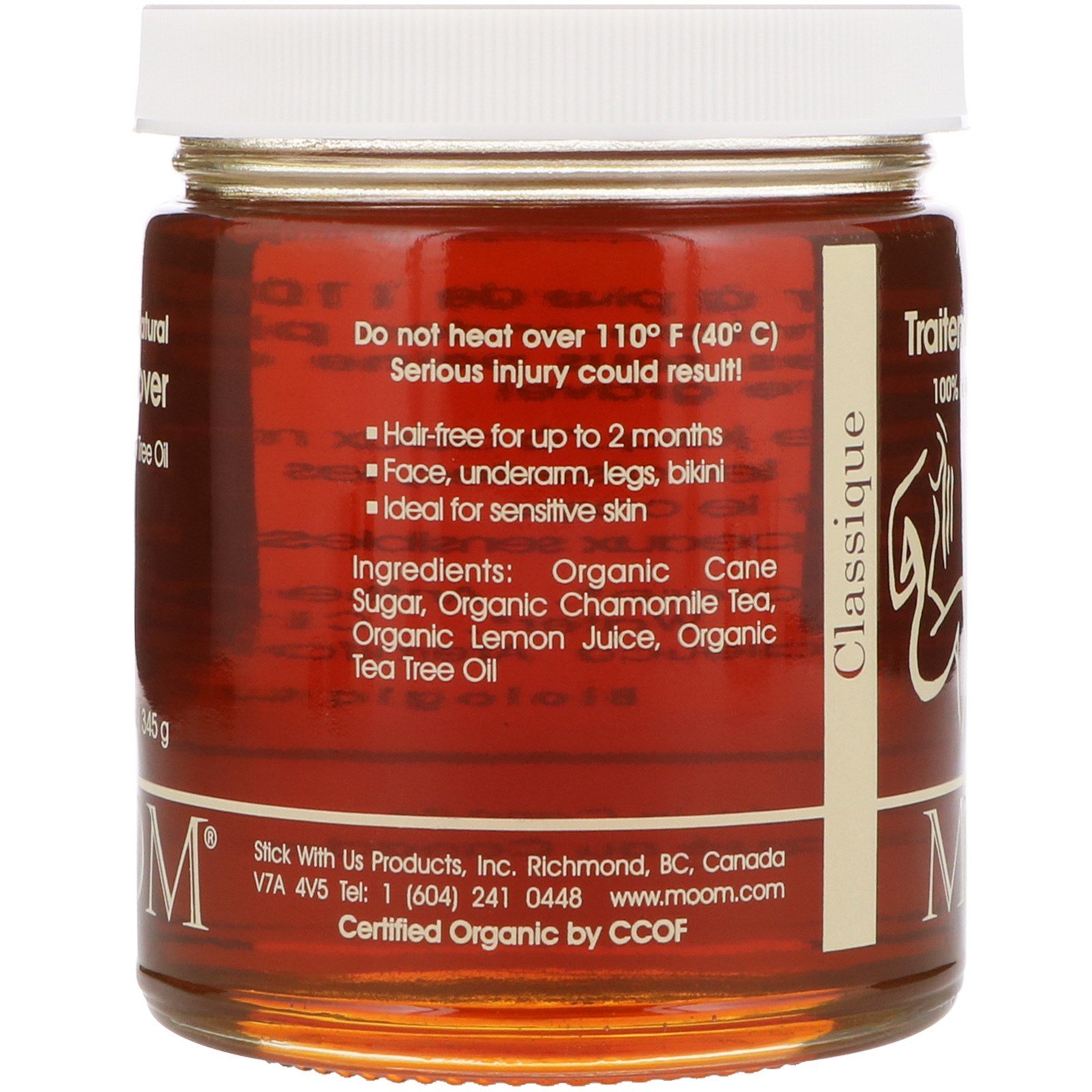 Moom, Removedor de Pelos, com Óleo da Árvore do Chá, Clássico, 12 oz (345 g) - Imagem 2