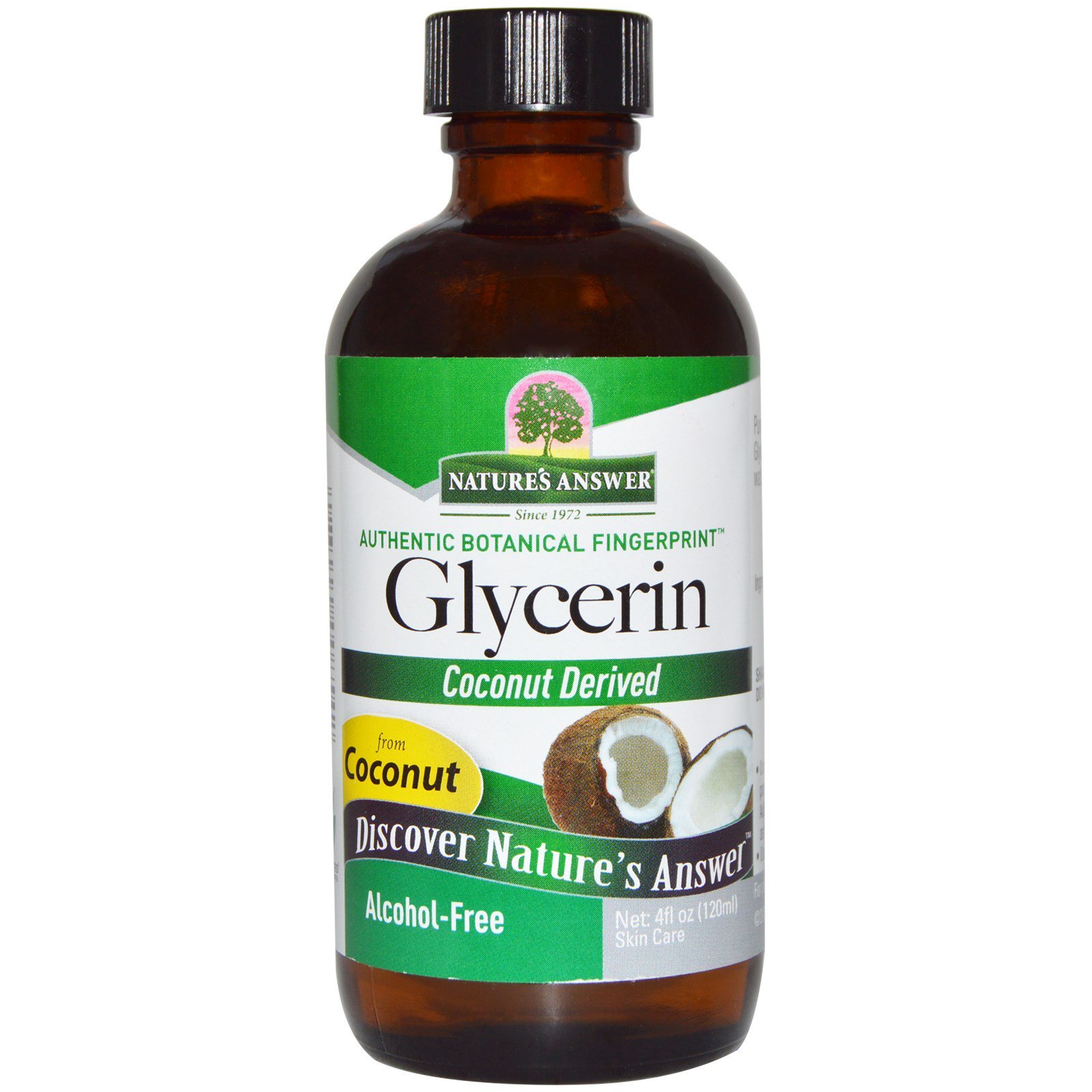 Nature's Answer, Glicerina, Sem álcool, 4 fl oz (120 ml)