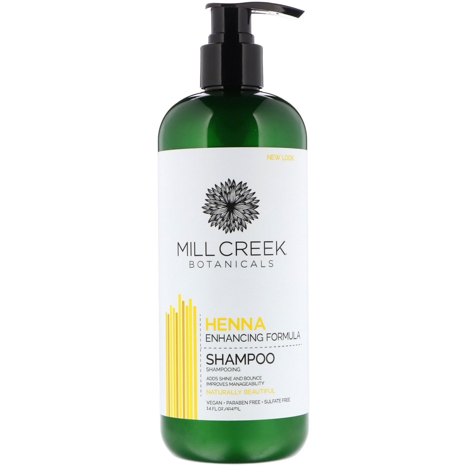 Mill Creek Botanicals, Henna Shampoo, Enhancing Formula, 14 fl oz (414 ml)