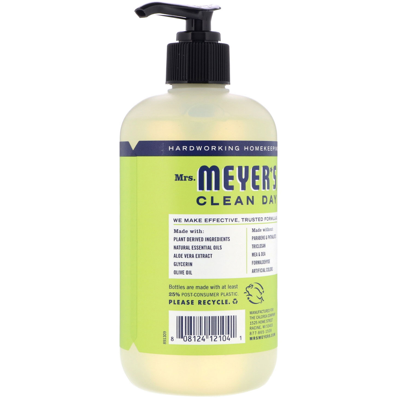 Mrs. Meyers Clean Day, Hand Soap, Lemon Verbena Scent, 12.5 fl oz (370 ml) - Imagem 2