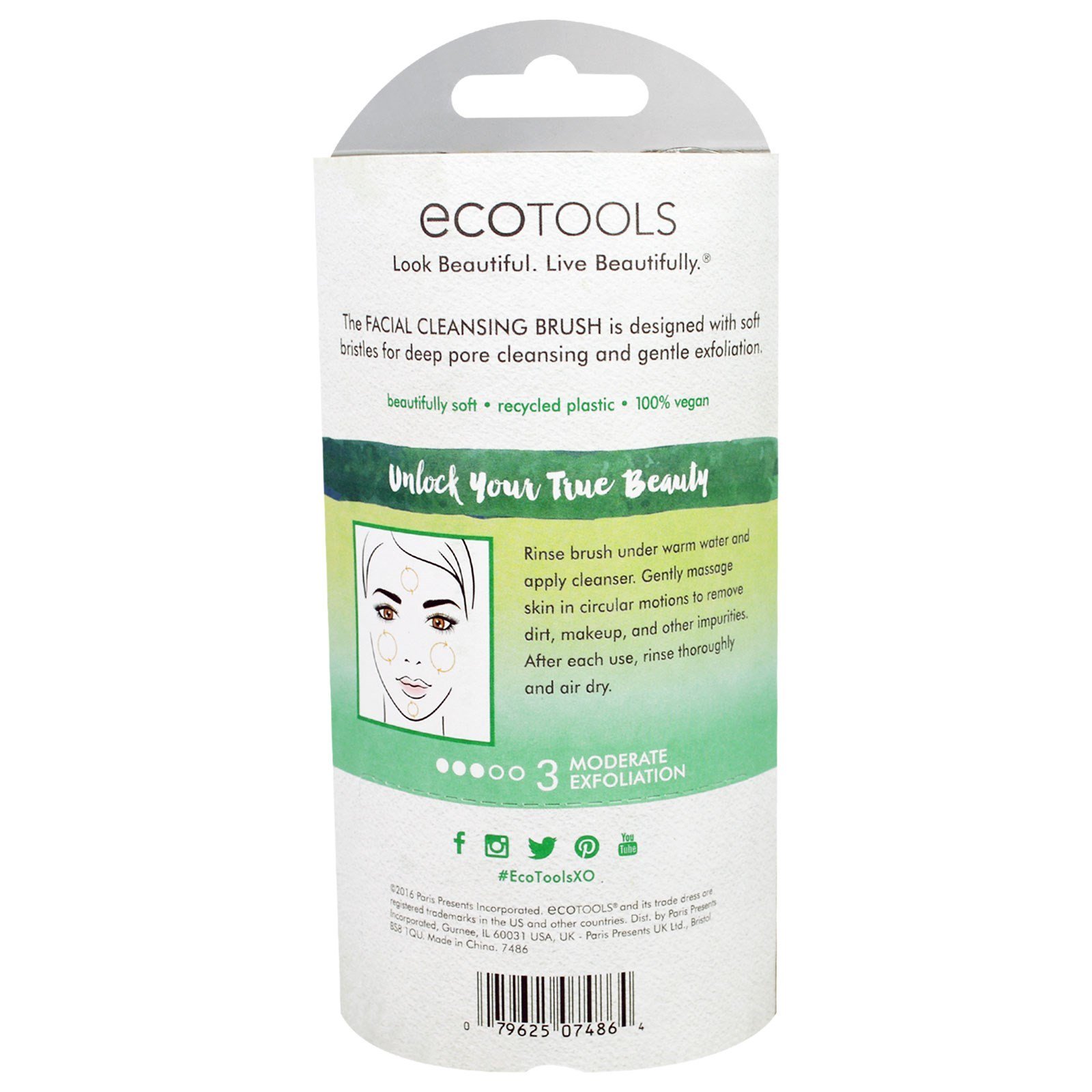 EcoTools, Escova de Limpeza Facial, 1 Escova - Imagem 4