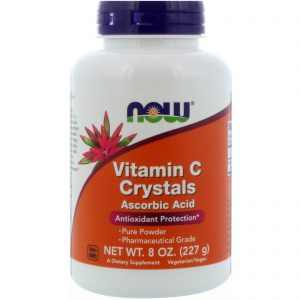 Now Foods, Cristais de Vitamina C, 227 g (8 oz)