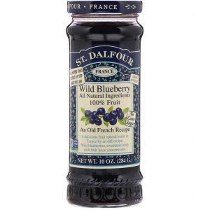 St. Dalfour, Mirtilo Silvestre, Geleia Luxuosa de Mirtilo Silvestre, 10 oz. (284 g.)