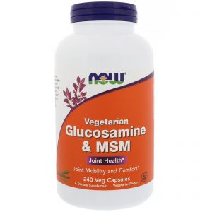 Now Foods, Glucosamina Vegetariana e MSM, 240 Cápsulas Vegetais