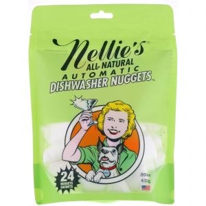 Nellie's, 100% Natural, Pastilhas para Lava-louças Automática, 24 Pastilhas, 430 g