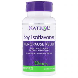 Natrol, Isoflavonas de Soja, 50 mg, 60 Cápsulas