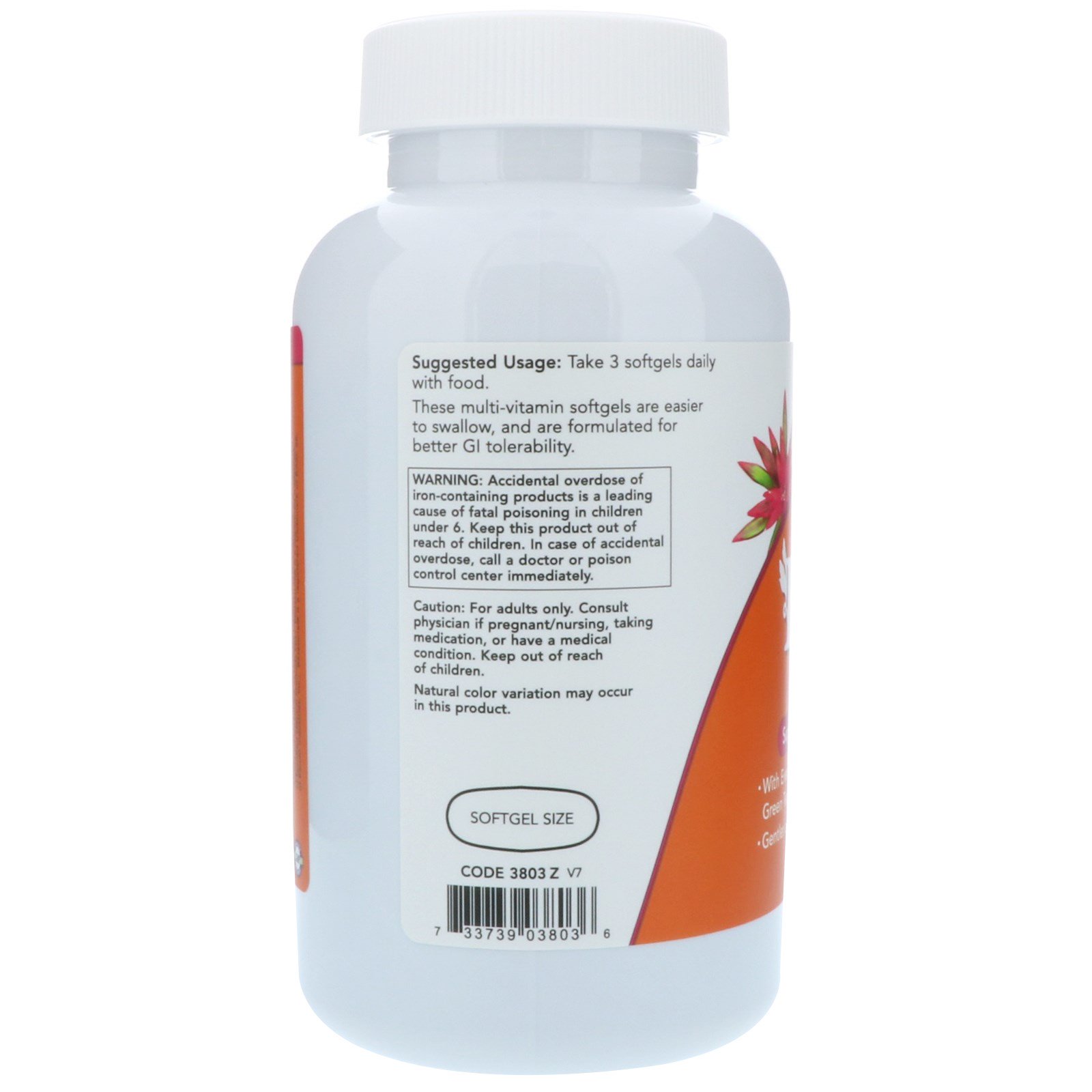 Now Foods, EVE Superior Women's Multi, 180 Cápsulas Softgel - Imagem 3