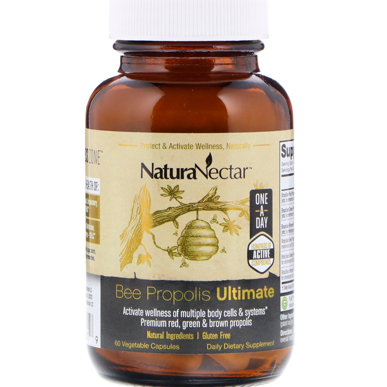 NaturaNectar, Própolis de Abelha Ultimate, 60 cápsulas vegetais - Imagem 3