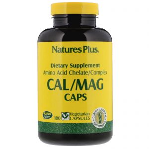 Nature's Plus, Cápsulas Cal/Mag, 180 Cápsulas Vegetais