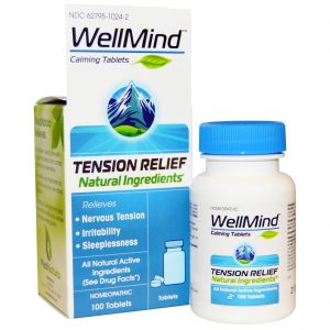 MediNatura, WellMind comprimidos calmantes, alívio da tensão, 100 comprimidos