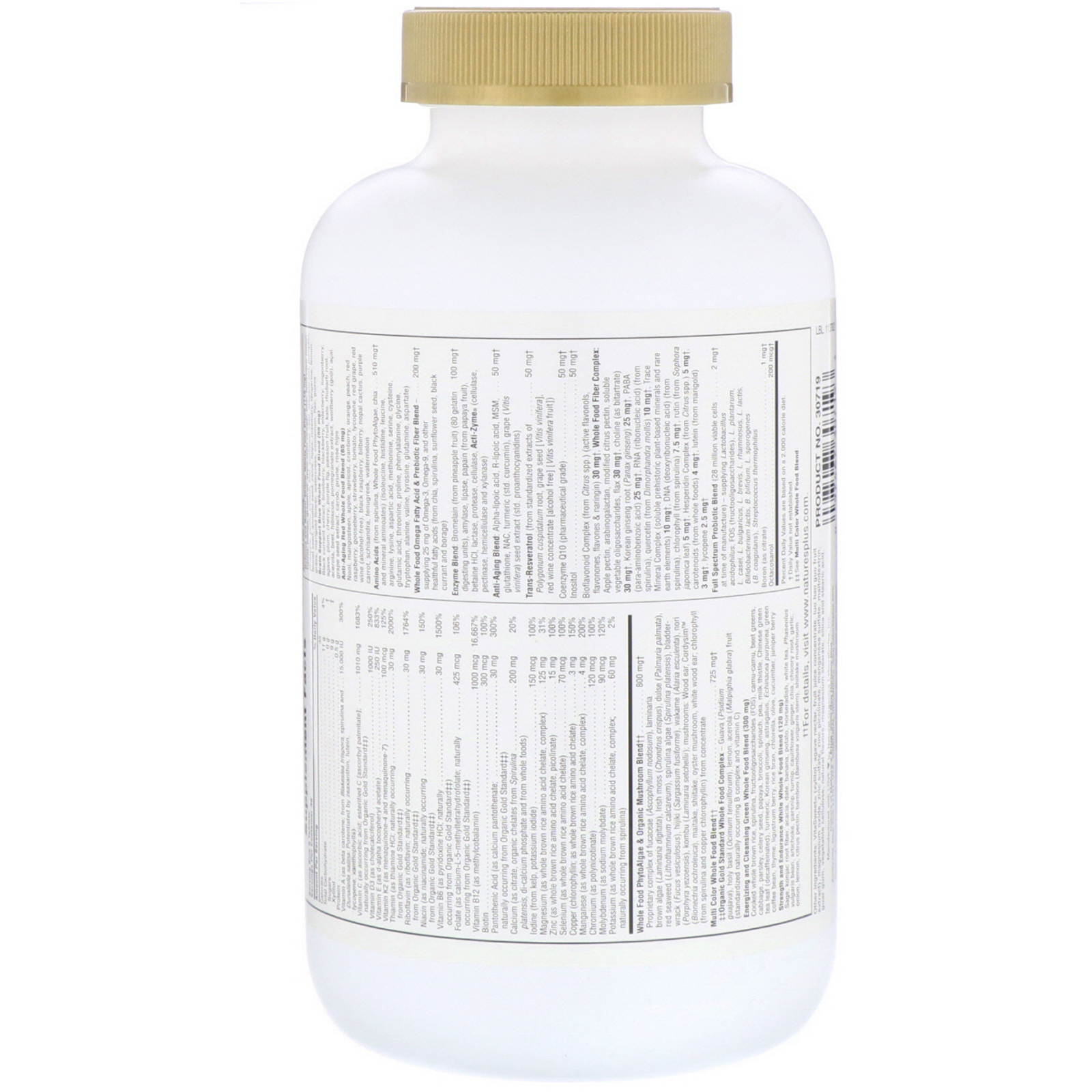 Nature's Plus, Source of Life, Mastigáveis Dourados, Sabor Delicioso de Frutas Tropicais, 90 Comprimidos - Imagem 2