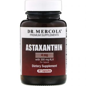 Dr. Mercola, Astaxantina, 30 cápsulas