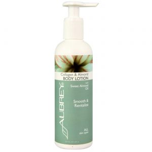 Aubrey Organics, Loção Hidratante Enriquecedora de Colágeno e Amêndoa - 8 fl oz (237mL)
