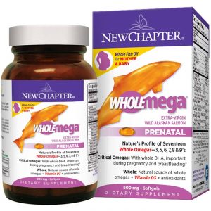 New Chapter Wholemega pré-natal 90 Cápsulas