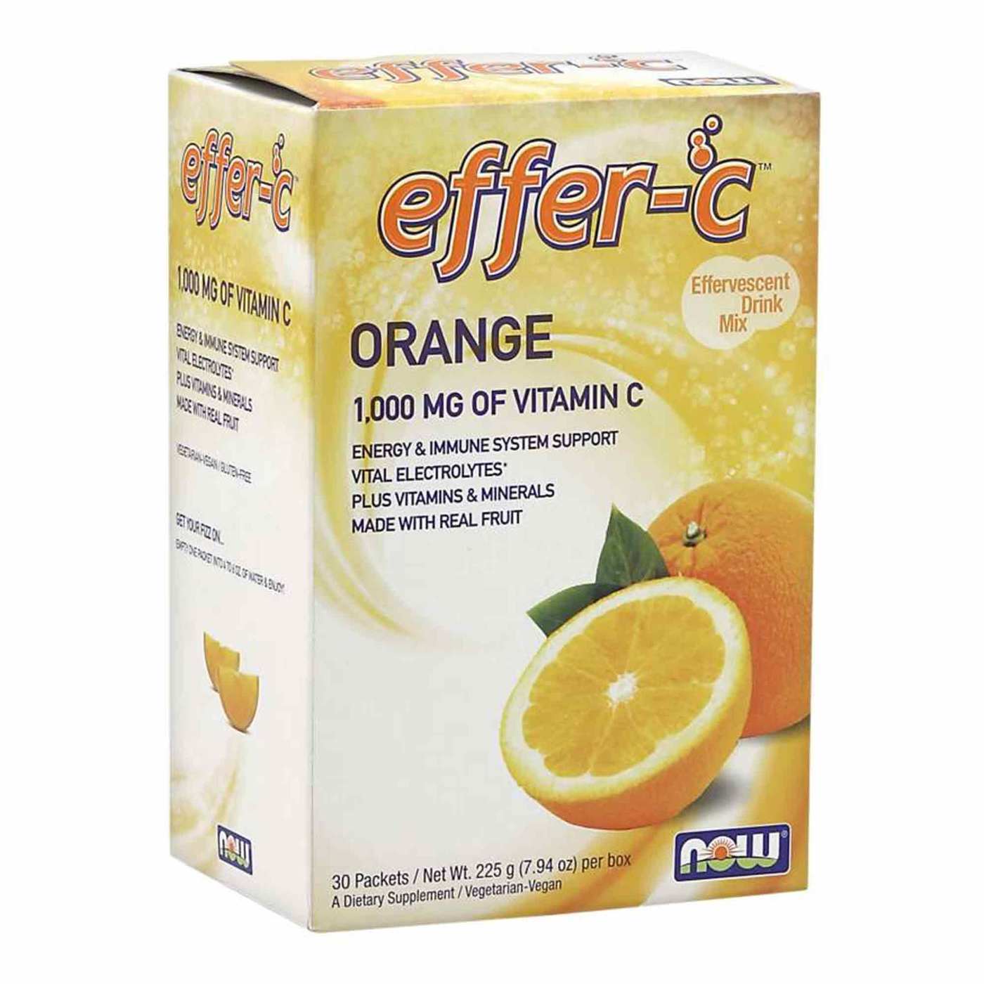 Now Foods, Effer-C™, Laranja - 30 Pacotes - Imagem 2