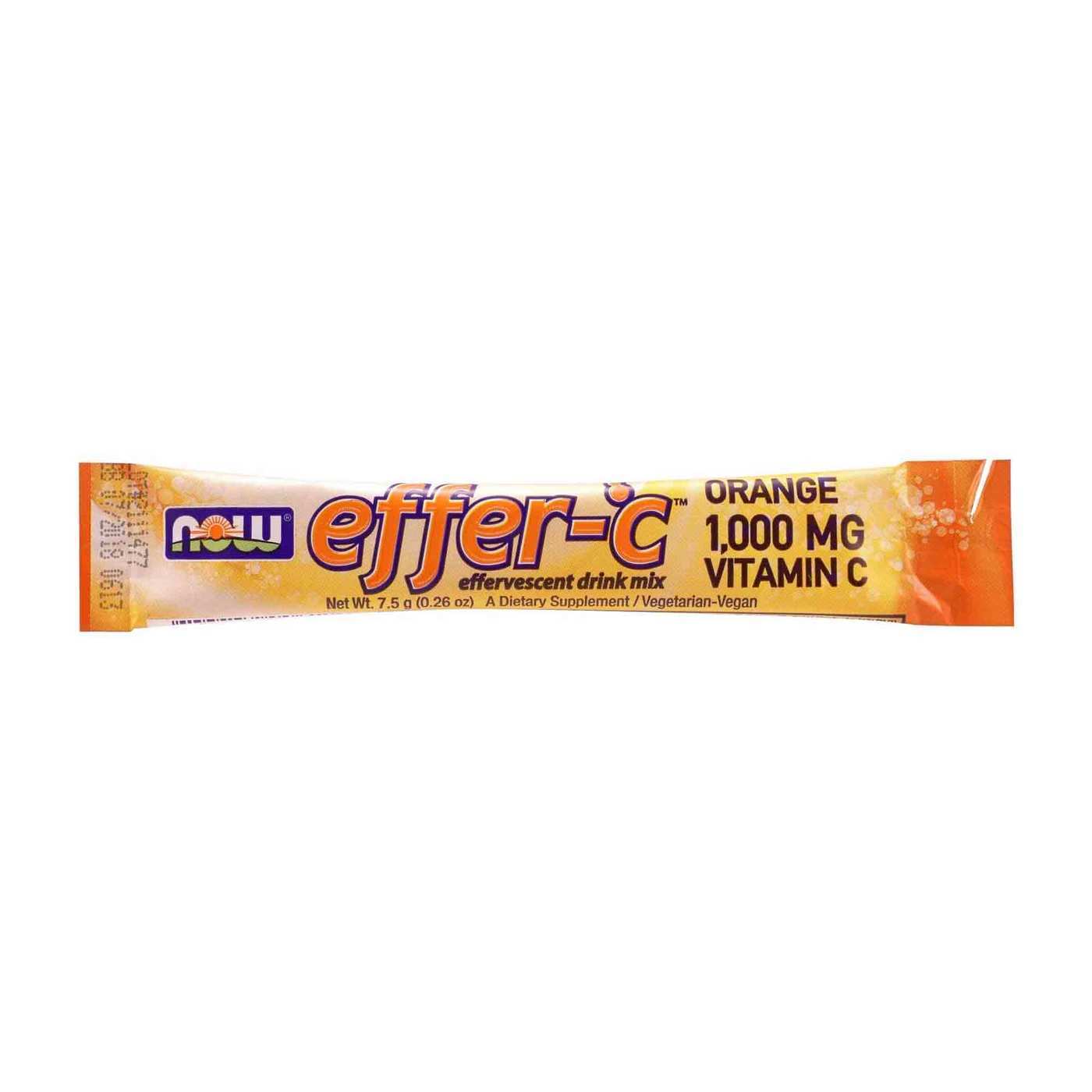 Now Foods, Effer-C™, Laranja - 30 Pacotes - Imagem 3