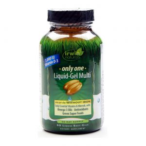 Irwin Naturals, Multivitamínico Líquido em Gel - Sem Ferro - 60 Cápsulas em Gel