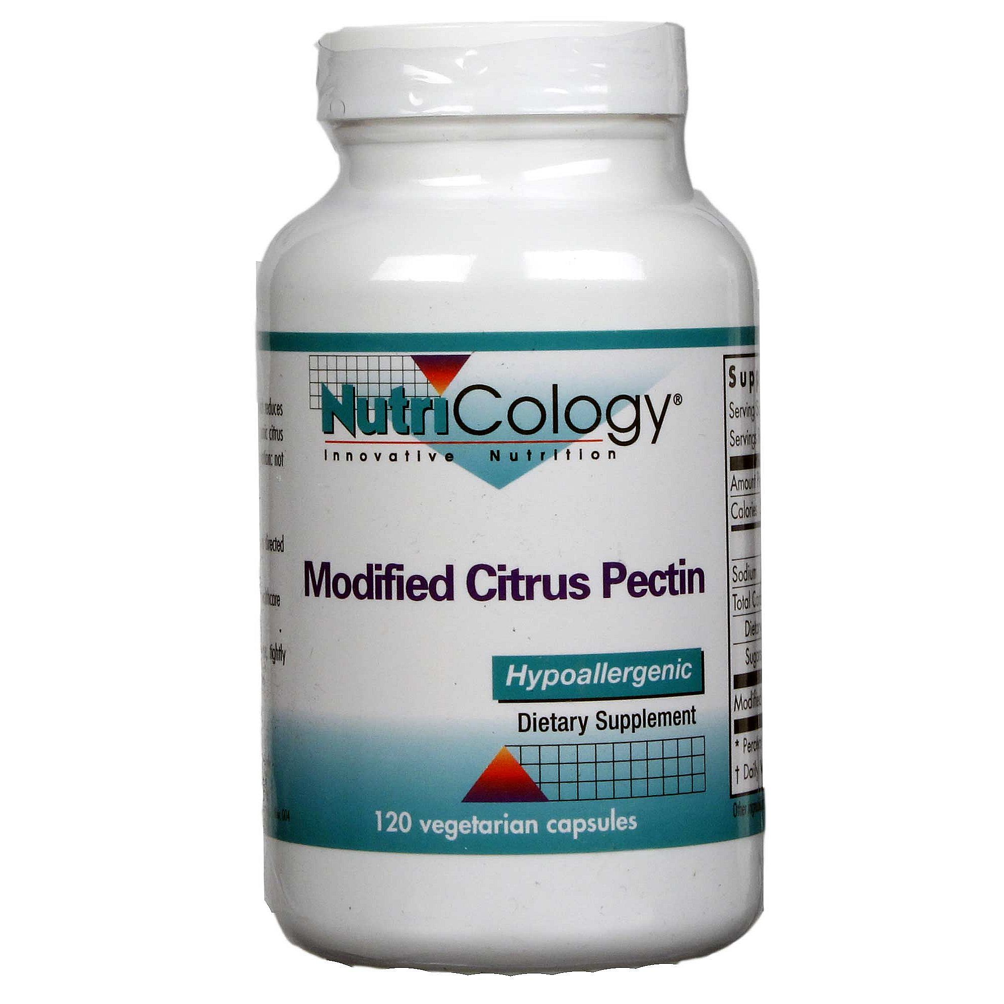 Nutricology, Pectina Cítrica Modificada - 120 Cápsulas