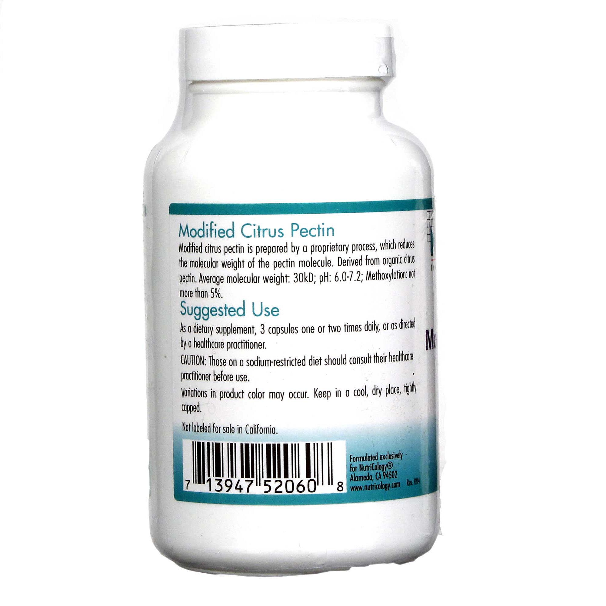Nutricology, Pectina Cítrica Modificada - 120 Cápsulas - Imagem 3