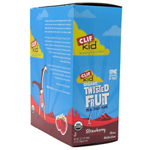 Clif Bar Kid Orgânico Twisted Fruit, morango - 18 pack