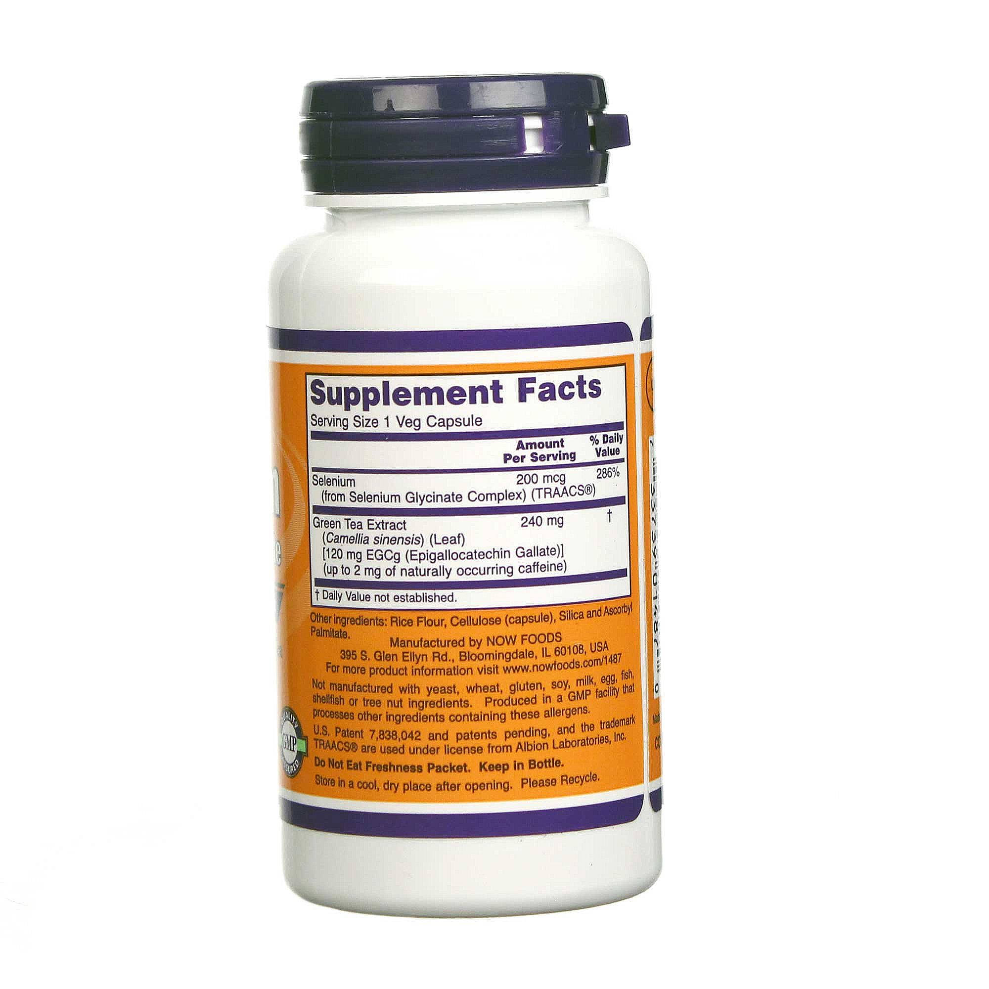 Now Foods, Selênio 200 mg Glicinato - 120 Cápsulas Vegetarianas - Imagem 2