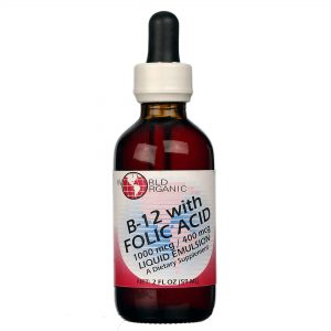 World Organic, B-12 com Ácido Fólico - 59mL