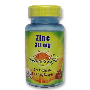 Nature's Life, Zinco 30 mg - 50 Cápsulas Vegetarianas