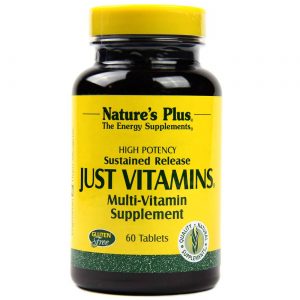 Nature's Plus, Just Vitamins® - Libertação Prolongada - 60 Comprimidos