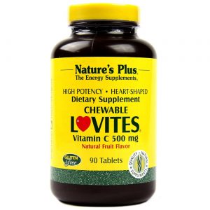 Nature's Plus, Vitamina C 500 mg Lovites - 90 Tabletes