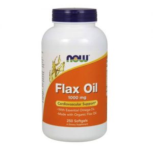 Now Foods, Óleo de Linhaça 1000 mg - 250 Cápsulas em Gel