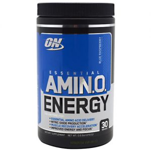 Optimum Nutrition Essential AmiNO Energia, Framboesa azul - 9.5 oz