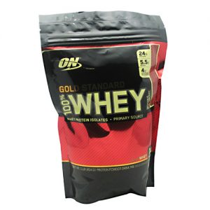 Optimum Nutrition, Gold Standard 100% Whey, Morango - 454 g (1 lb)