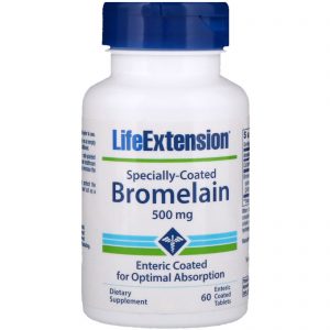 Life Extension, Bromelaína Especialmente Revestida, 500 mg, 60 Comprimidos Revestidos Entericamente