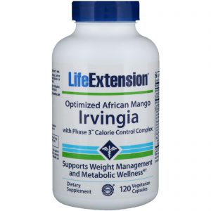 Life Extension, Manga Irvingia Africana Otimizada, 120 Cápsulas Vegetarianas