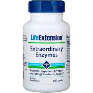 Life Extension, Enzimas Extraordinárias, 60 Cápsulas