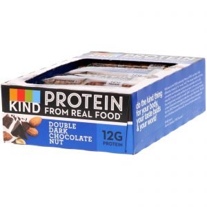 KIND Bars, Barras de Proteínas, Castanha e Chocolate Amargo Duplo, 12 Barras, 1,76 oz (50 g) cada